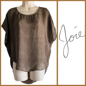 EUC | Joie | Snakeskin Silk Blouse!